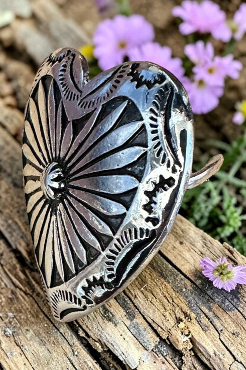 Lone Star Love Silvertone Ring