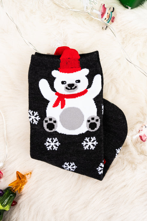 Winter Wonderland Bear Socks
