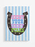 Striped Count Your Lucky Stars Ready To Frame Canvas Print