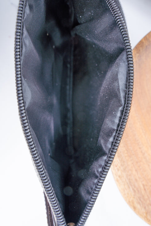 Keep On Truckin' Cowhide Wristlet Clutch