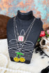 5 x 4.75 Trail Threads Black Faux Leather Small Necklace Display