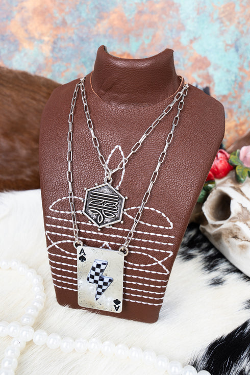 5 x 4.75 Trail Threads Brown Faux Leather Small Necklace Display