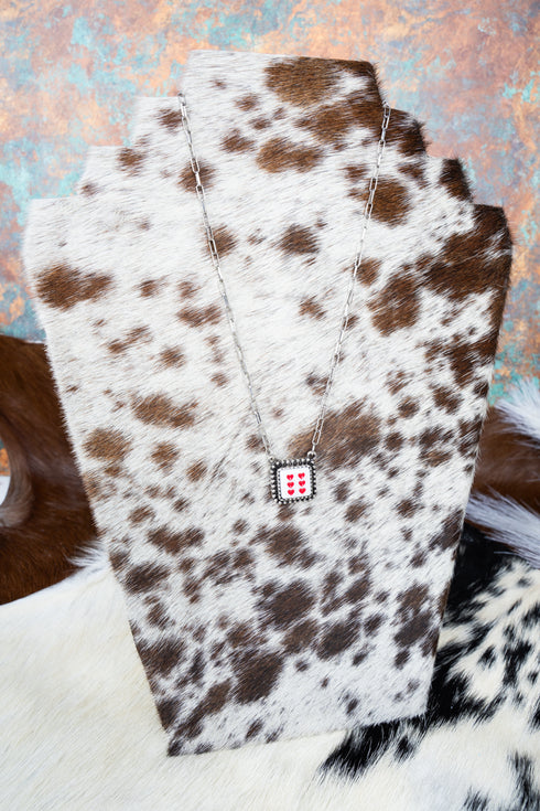 One 12 x 8.5 Brown Cassidy Cowhide Flat Necklace Display - Ships Assorted
