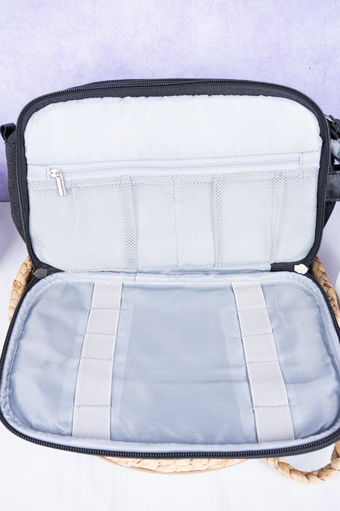 Black Travel Ready Toiletry Bag