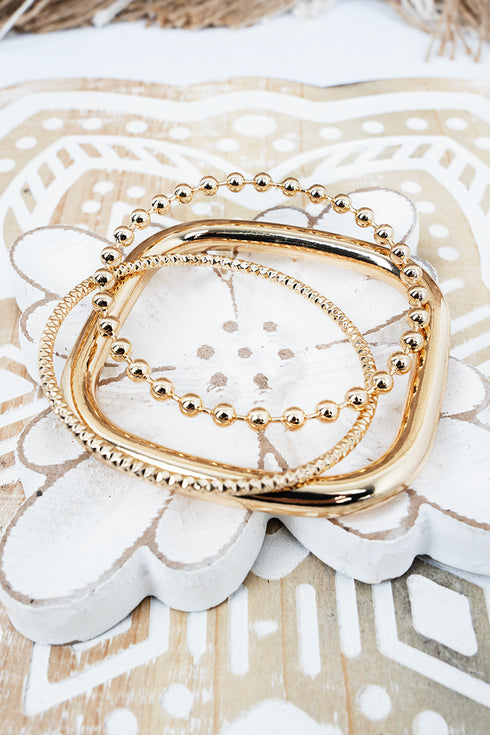 Goldtone Sloane Square Bracelet Set