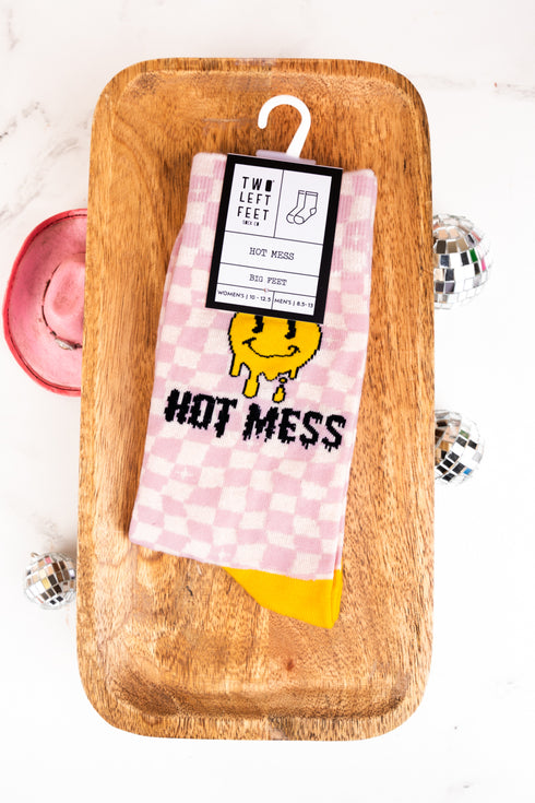 One Pair of Large Hot Mess Socks