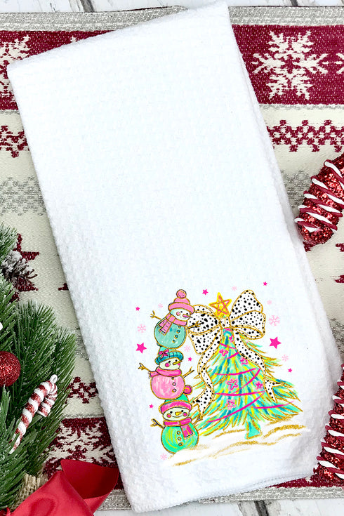 Frosty & Fab Waffle Kitchen Towel