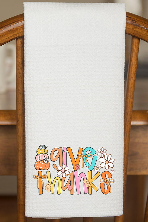Grateful & Groovy Waffle Kitchen Towel