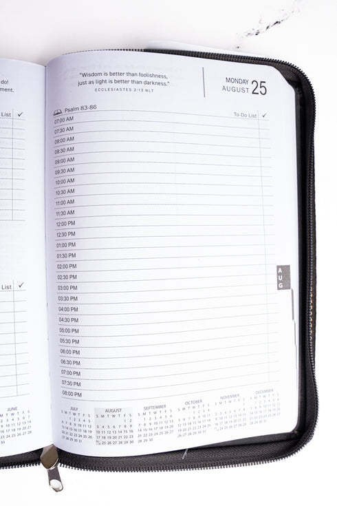 2025 I Know The Plans LuxLeather Zippered Executive Planner