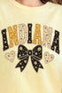 Indiana Blooming Bow Comfort Colors Adult Ring-Spun Cotton Tee