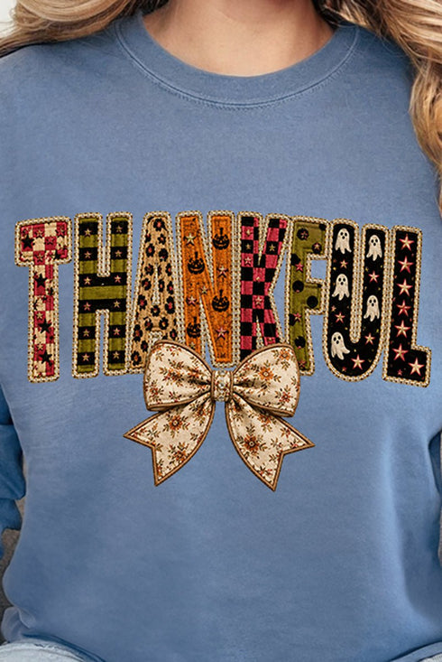 Thankful Fall Spirit Comfort Colors Heavyweight Long T-Shirt