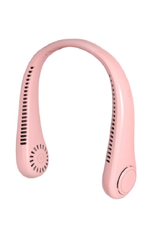 Pink Bladeless Neck Fan