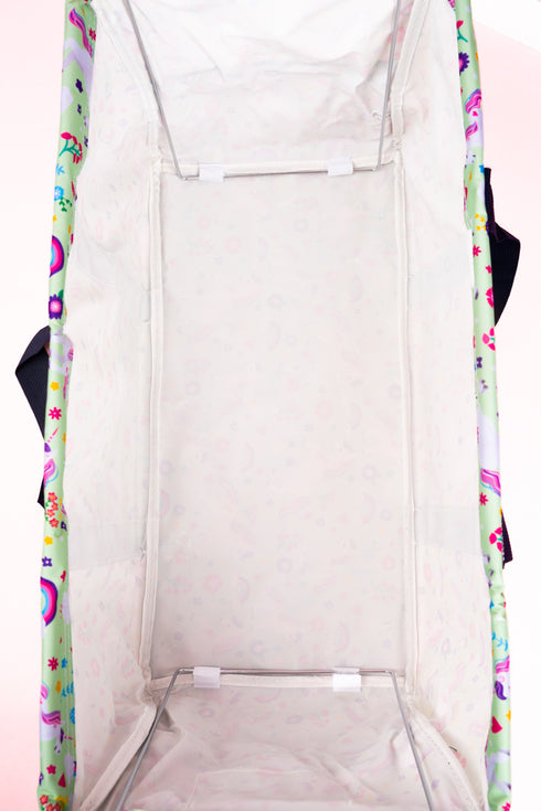 Rainbow Magic Collapsible Haul-It-All Basket with Mesh Pockets