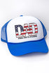 American Flag Dad Foam Mesh Back Trucker Cap