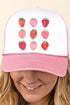 Berry Best Strawberries Foam Mesh Back Trucker Cap