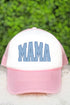 Blue Arched Mama Foam Mesh Back Trucker Cap