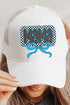 Blue Leopard Luxe Mama Foam Mesh Back Trucker Cap