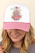 Brushed Colorful Christmas Tree Cake Foam Mesh Back Trucker Cap