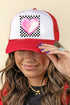 Bubble Heart Retro Foam Mesh Back Trucker Cap