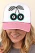 Checkered Cherries Foam Mesh Back Trucker Cap