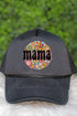 Circle Retro Flower Mama Foam Mesh Back Trucker Cap