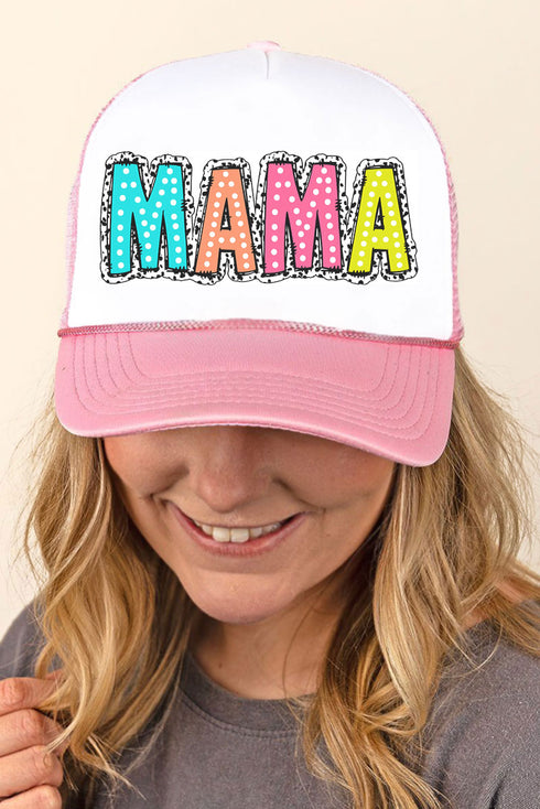 Dalmatian Dots Mama Foam Mesh Back Trucker Cap
