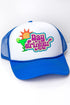 Faux Patch Groovy Day Drinker Transfer Foam Mesh Back Trucker Cap