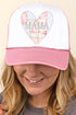 Faux Patchwork Quilt Mama Heart Foam Mesh Back Trucker Cap
