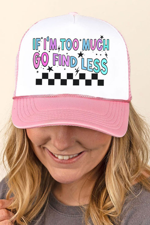 Go Find Less Foam Mesh Back Trucker Cap