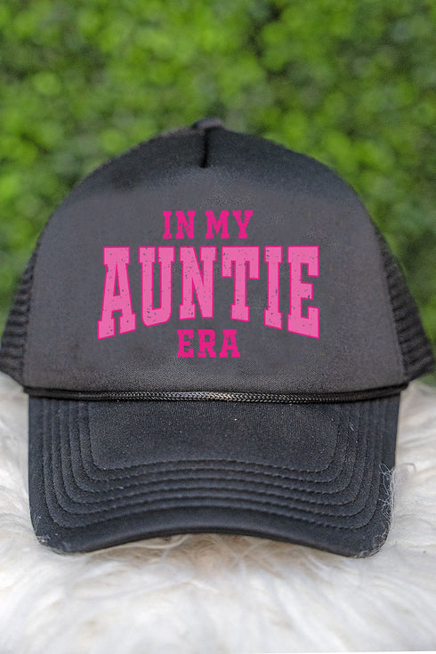 Pink In My Auntie Era Foam Mesh Back Trucker Cap