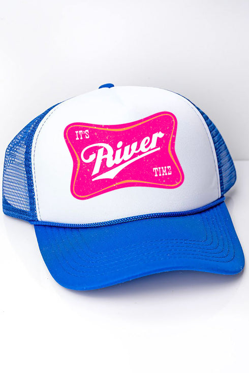 It's River Time Foam Mesh Back Trucker Cap