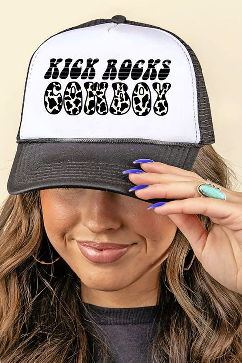 Kick Rocks Cowboy Foam Mesh Back Trucker Cap