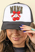 Leopard Mama Cherry Foam Mesh Back Trucker Cap