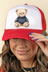 Navy Vintage Teddy Bear Foam Mesh Back Trucker Cap