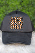 Orange Checkered Game Day Foam Mesh Back Trucker Cap
