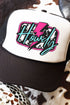 Pink Howdy Lightning Foam Mesh Back Trucker Cap