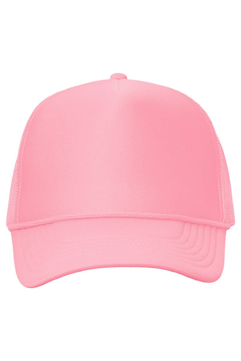 Neon Bunny Bow Foam Mesh Back Trucker Cap