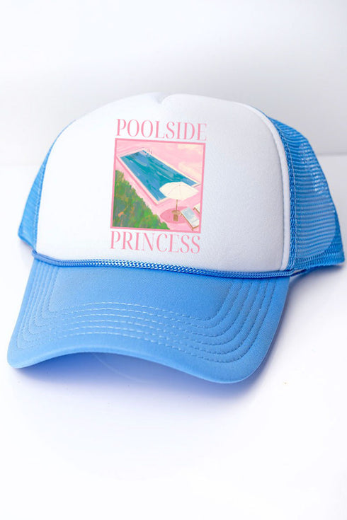 Poolside Princess Foam Mesh Back Trucker Cap