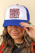 Red Checkered Game Day Foam Mesh Back Trucker Cap