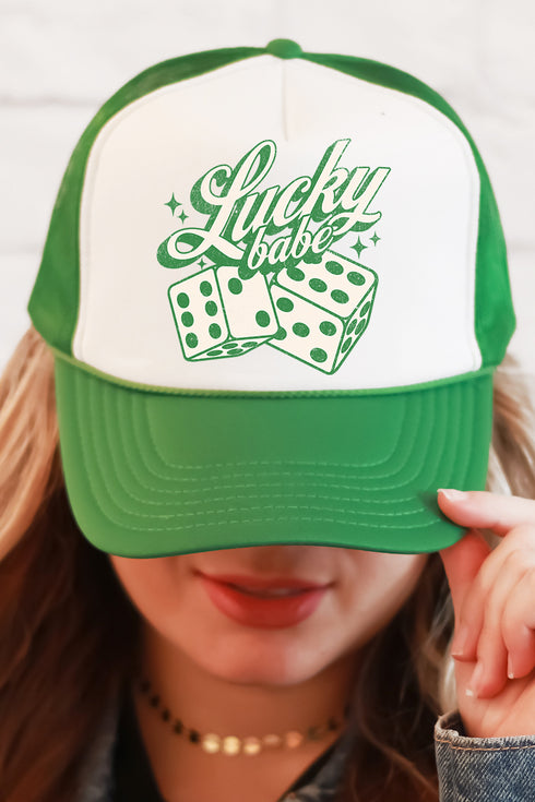 Shamrock Babe Foam Mesh Back Trucker Cap