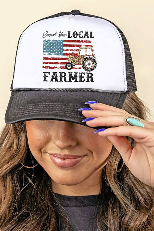 Support Your Local Farmer Foam Mesh Back Trucker Cap