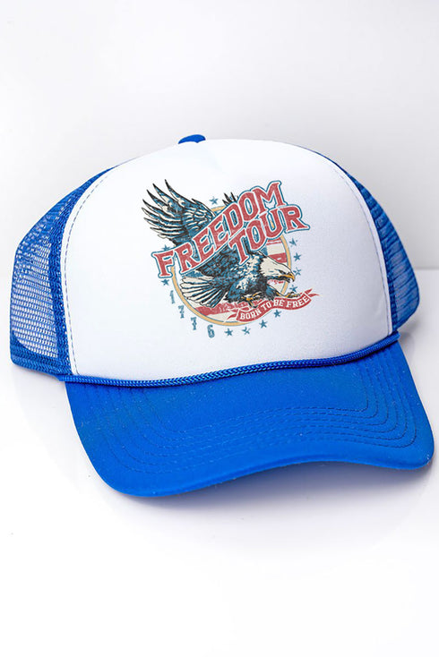 Vintage Freedom Tour Foam Mesh Back Trucker Cap