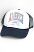 Arched America Floral Foam Mesh Back Trucker Cap
