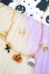 Creep It Cute Goldtone Charm Necklace and Earring Set