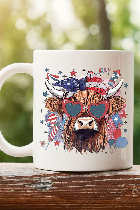 American Highland Cow Mug