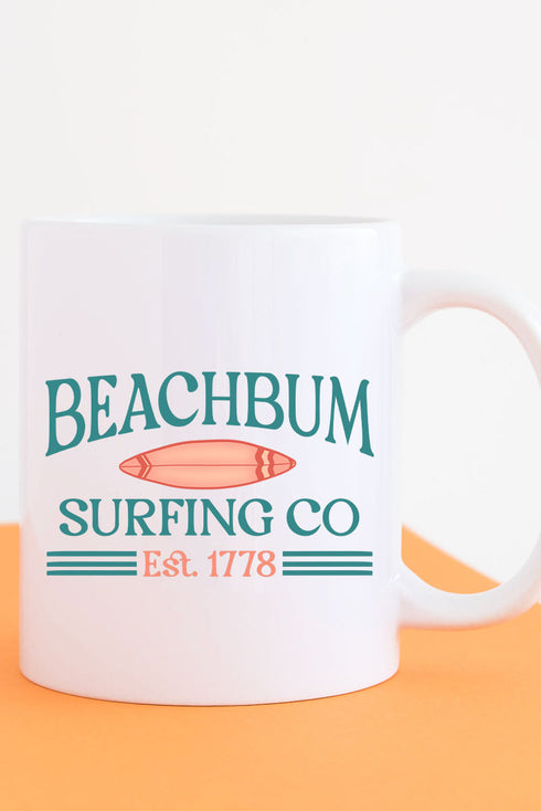 Beachbum Surfing Co Ceramic Mug