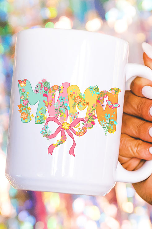 Butterflies & Bows Mama Ceramic Mug