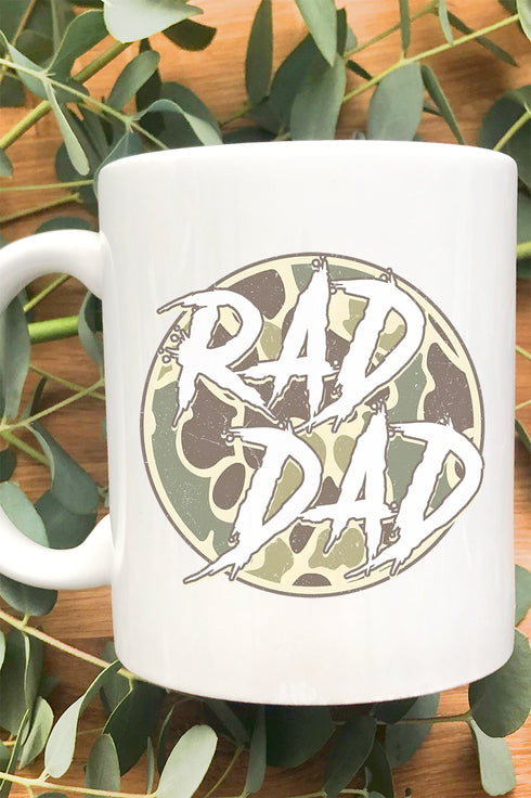Camo Rad Dad Ceramic Mug