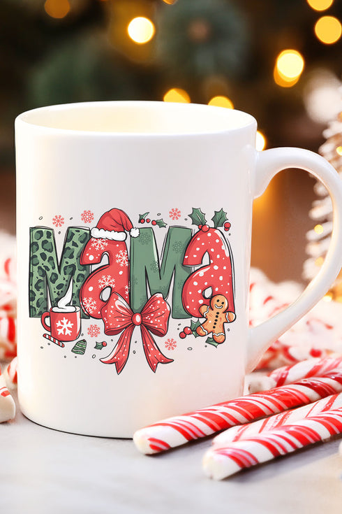 Cheerful Christmas Mama Ceramic Mug