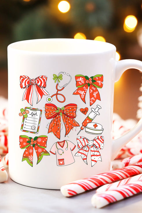 Christmas Nurse Ceramic Mug